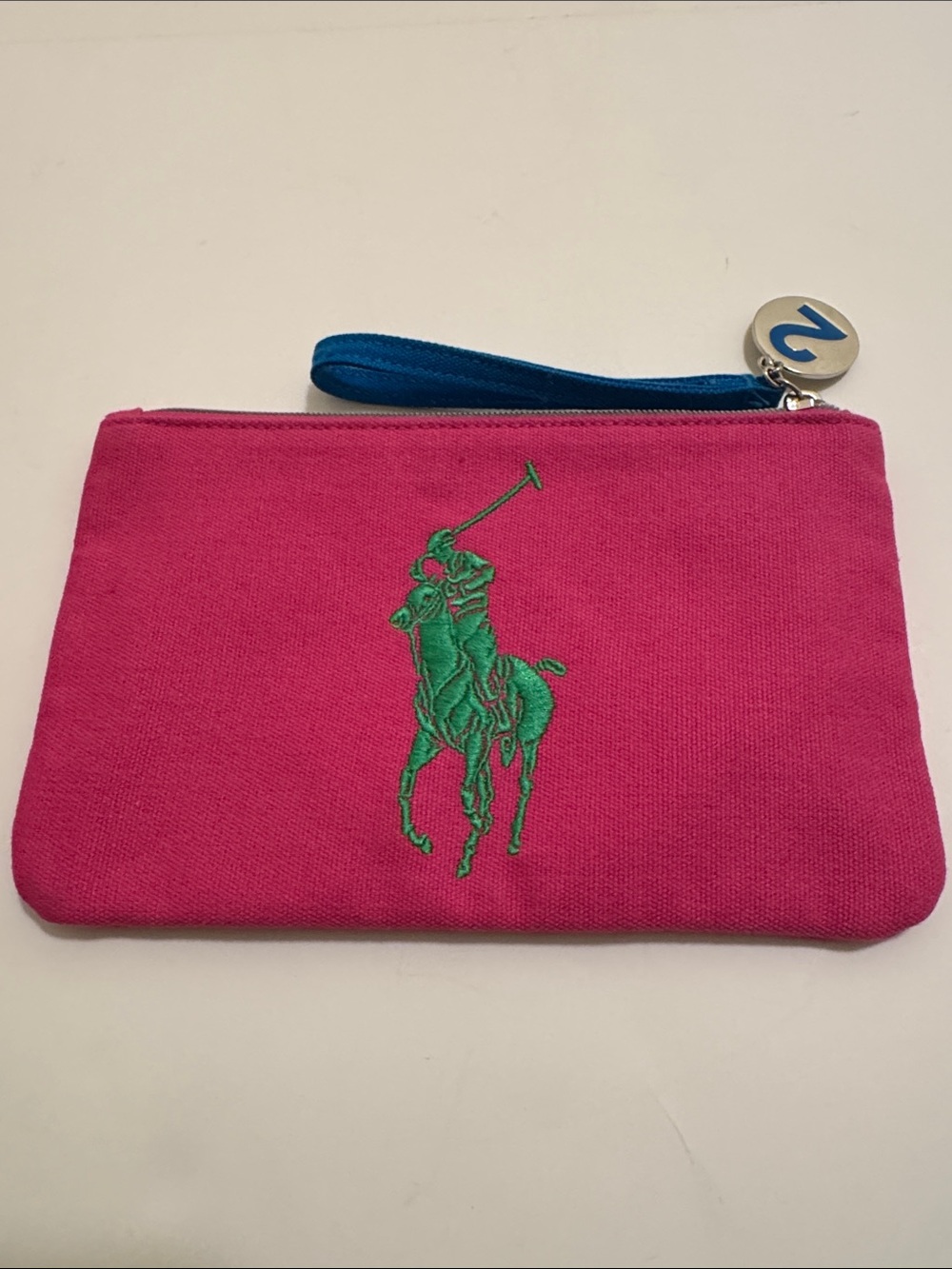 Ralph Lauren big Pony canvas clutch bag